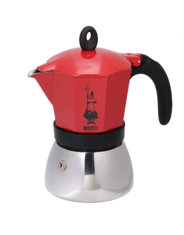 Bialetti Cafetiere Italienne Moka Induction Rouge 6 Tasses